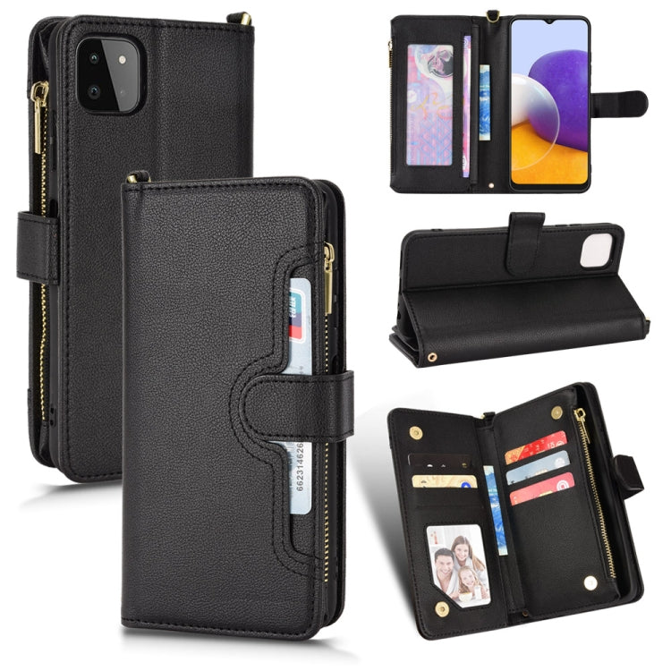 Custodia per telefono in pelle con cerniera texture Litchi, For Samsung Galaxy Z Fold2 5G, For Samsung Galaxy A13 5G, For Samsung Galaxy A23 4G / M22 4G, For Samsung Galaxy A22 5G