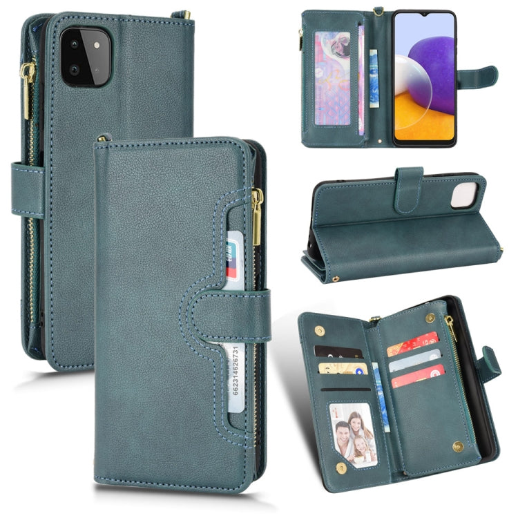 Custodia per telefono in pelle con cerniera texture Litchi, For Samsung Galaxy Z Fold2 5G, For Samsung Galaxy A13 5G, For Samsung Galaxy A23 4G / M22 4G, For Samsung Galaxy A22 5G