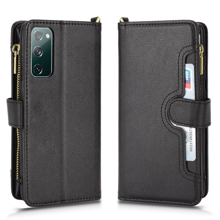 Custodia per telefono in pelle con cerniera texture Litchi, For Samsung Galaxy S20 FE 5G / 4G, For Samsung Galaxy S21+ 5G, For Samsung Galaxy S21 Ultra 5G, For Samsung Galaxy S21 5G