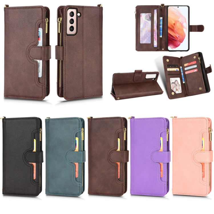 Custodia per telefono in pelle con cerniera texture Litchi, For Samsung Galaxy S22+ 5G, For Samsung Galaxy S22 5G, For Samsung Galaxy Xcover 5, For Samsung Galaxy Z Fold3 5G