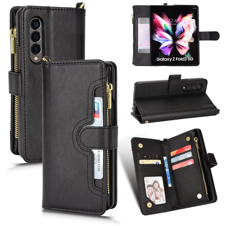Custodia per telefono in pelle con cerniera texture Litchi, For Samsung Galaxy S22+ 5G, For Samsung Galaxy S22 5G, For Samsung Galaxy Xcover 5, For Samsung Galaxy Z Fold3 5G