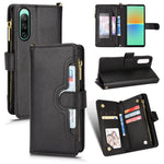 Custodia per telefono in pelle con cerniera texture Litchi, For Sony Xperia 1 IV, For Samsung Galaxy A32 5G / M32 5G, For Sony Xperia 10 IV, For Samsung Galaxy A33 5G