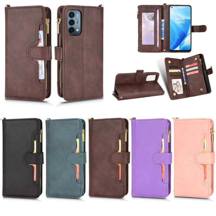 Custodia per telefono in pelle con cerniera texture Litchi, For OnePlus Nord N200 5G, For Samsung Galaxy A53, For Samsung Galaxy M32 4G, For Samsung Galaxy Note20