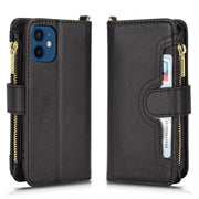 Custodia per telefono in pelle con cerniera texture Litchi, For iPhone 12 mini, For iPhone 12 / 12 Pro, For iPhone 12 Pro Max