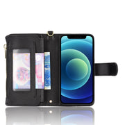 Custodia per telefono in pelle con cerniera texture Litchi, For iPhone 12 mini, For iPhone 12 / 12 Pro, For iPhone 12 Pro Max