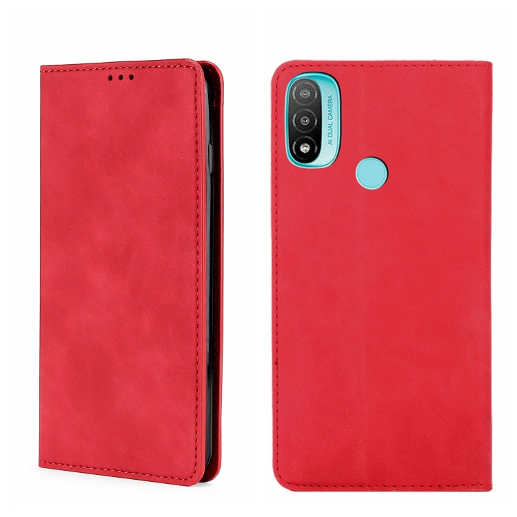 Custodia per telefono in pelle con vibrazione orizzontale magnetica Skin Feel, For Motorola Moto E20, For Motorola Moto E40