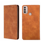 Custodia per telefono in pelle con vibrazione orizzontale magnetica Skin Feel, For Motorola Moto E20, For Motorola Moto E40