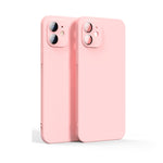 Custodia liquida con pellicola vetro per iPhone 12