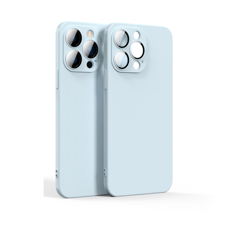Custodia liquida con pellicola in vetro per iPhone 11