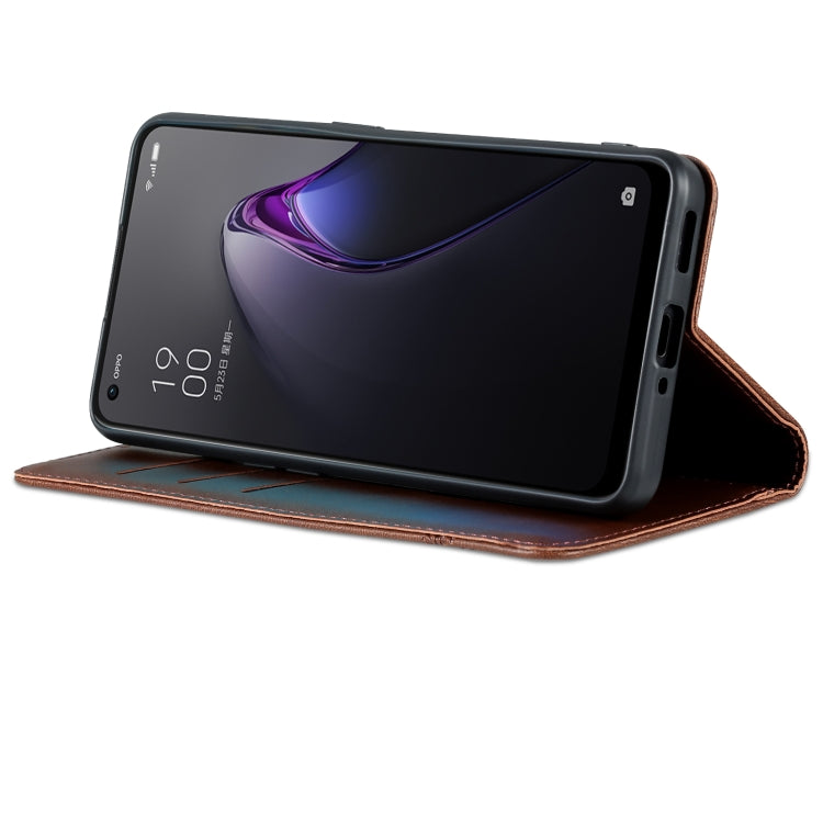 AZNS Custodia per telefono in pelle a conchiglia con struttura in vitello magnetico, For OPPO Reno8, For OPPO Reno8 Pro, For Honor 70, For Honor 70 Pro