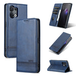 AZNS Custodia per telefono in pelle a conchiglia con struttura in vitello magnetico, For OPPO Reno8, For OPPO Reno8 Pro, For Honor 70, For Honor 70 Pro