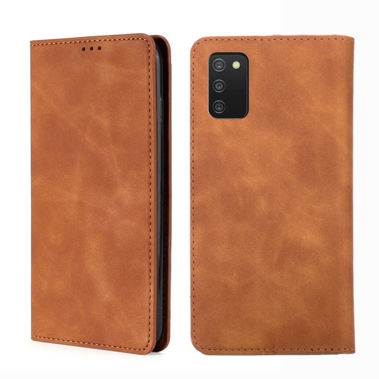 Custodia per telefono in pelle con vibrazione orizzontale magnetica Skin Feel, For Samsung Galaxy A03s 164.2mm, For Samsung Galaxy A03s US Version 165.85mm, For Samsung Galaxy A22 4G, For Samsung Galaxy A22 5G