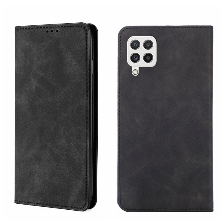 Custodia per telefono in pelle con vibrazione orizzontale magnetica Skin Feel, For Samsung Galaxy A03s 164.2mm, For Samsung Galaxy A03s US Version 165.85mm, For Samsung Galaxy A22 4G, For Samsung Galaxy A22 5G