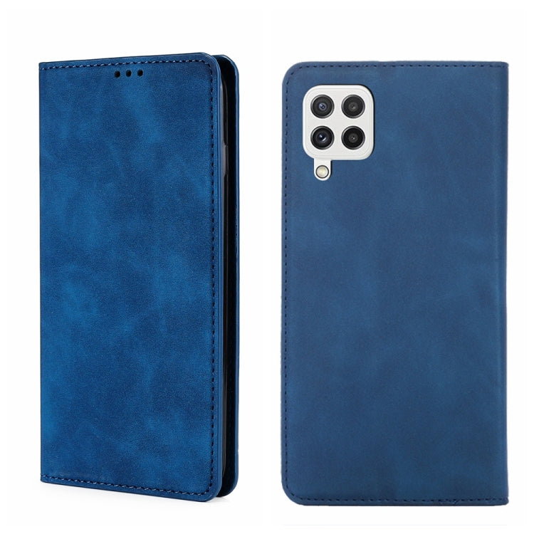 Custodia per telefono in pelle con vibrazione orizzontale magnetica Skin Feel, For Samsung Galaxy A03s 164.2mm, For Samsung Galaxy A03s US Version 165.85mm, For Samsung Galaxy A22 4G, For Samsung Galaxy A22 5G