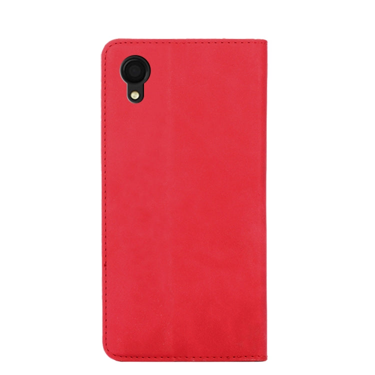 Custodia per telefono in pelle con vibrazione orizzontale magnetica Skin Feel, For Samsung Galaxy A22 5G JP Version, For Samsung Galaxy F52 5G, For Samsung Galaxy M12/F12, For Samsung Galaxy M52 5G