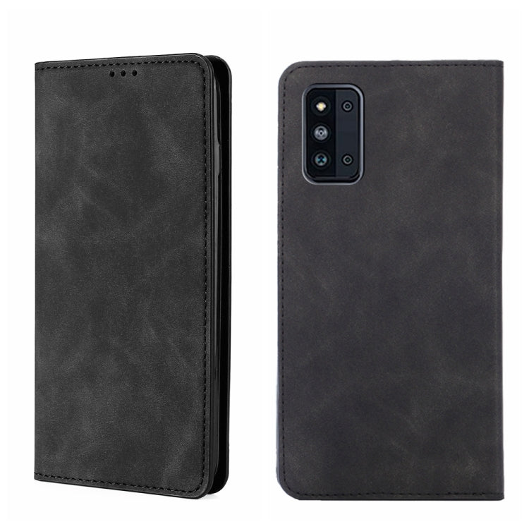 Custodia per telefono in pelle con vibrazione orizzontale magnetica Skin Feel, For Samsung Galaxy A22 5G JP Version, For Samsung Galaxy F52 5G, For Samsung Galaxy M12/F12, For Samsung Galaxy M52 5G