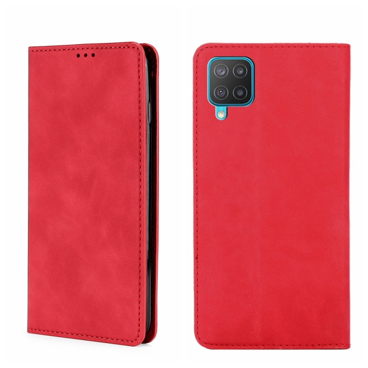 Custodia per telefono in pelle con vibrazione orizzontale magnetica Skin Feel, For Samsung Galaxy A22 5G JP Version, For Samsung Galaxy F52 5G, For Samsung Galaxy M12/F12, For Samsung Galaxy M52 5G
