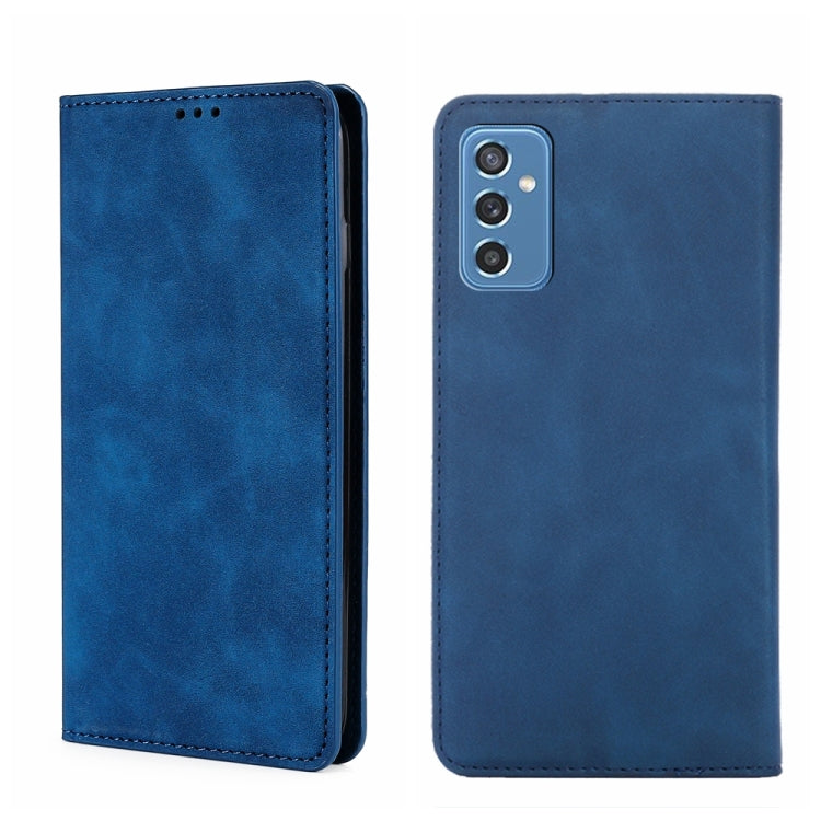 Custodia per telefono in pelle con vibrazione orizzontale magnetica Skin Feel, For Samsung Galaxy A22 5G JP Version, For Samsung Galaxy F52 5G, For Samsung Galaxy M12/F12, For Samsung Galaxy M52 5G