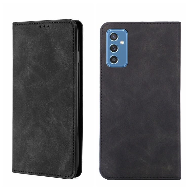 Custodia per telefono in pelle con vibrazione orizzontale magnetica Skin Feel, For Samsung Galaxy A22 5G JP Version, For Samsung Galaxy F52 5G, For Samsung Galaxy M12/F12, For Samsung Galaxy M52 5G