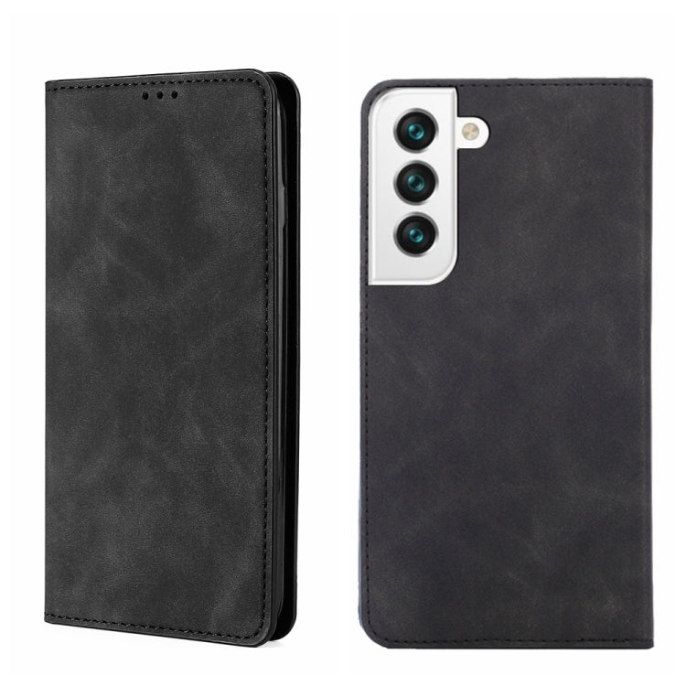 Custodia per telefono in pelle con vibrazione orizzontale magnetica Skin Feel, For Samsung Galaxy S22 5G, For Samsung Galaxy S22+ 5G, For Samsung Galaxy S22 Ultra 5G