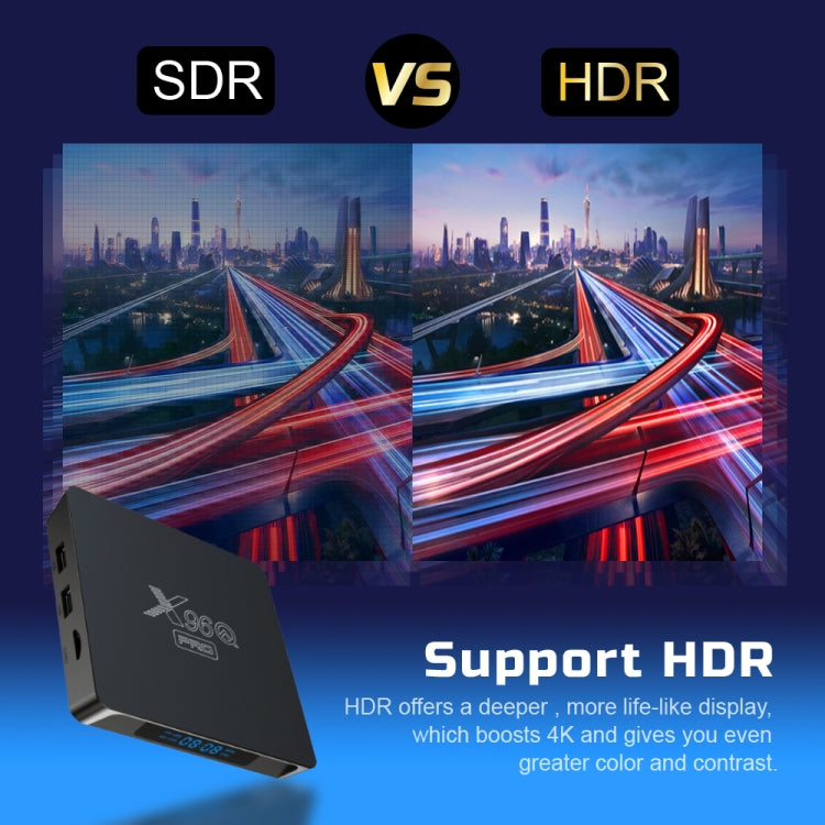 X96Q PRO 4K Smart TV BOX Lettore multimediale Android 10.0, Allwinner H313 Quad Core ARM Cortex A53, RAM: 1 GB, ROM: 8 GB, 1GB+8GB, EU Plug, 1GB+8GB, US Plug, 1GB+8GB, UK Plug