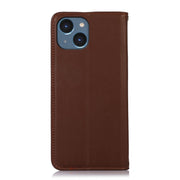 KHAZNEH Custodia per telefono in pelle di vacchetta con strato superiore nappa, For iPhone 14, For iPhone 14 Plus, For iPhone 14 Pro Max, For iPhone 14 Pro