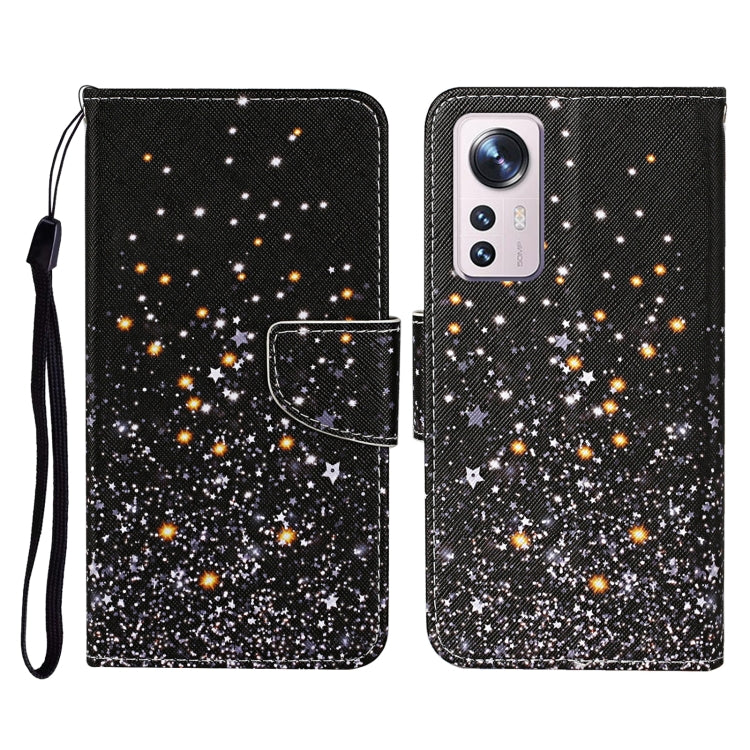 Custodia per cellulare in pelle con motivo a disegno colorato, For Xiaomi 12 Lite