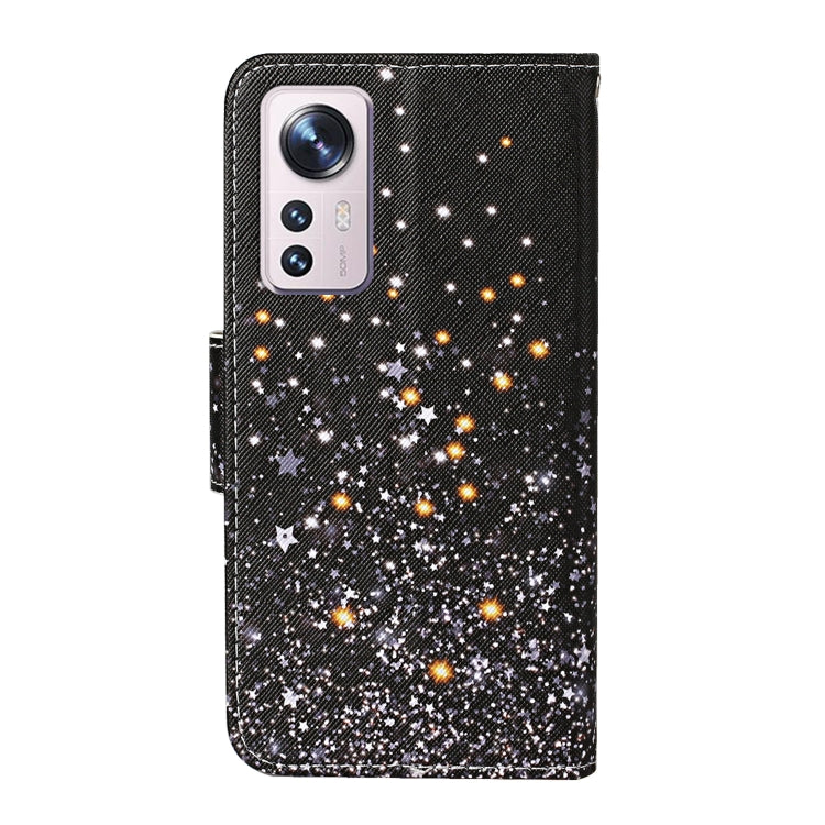 Custodia per cellulare in pelle con motivo a disegno colorato, For Xiaomi 12 Lite