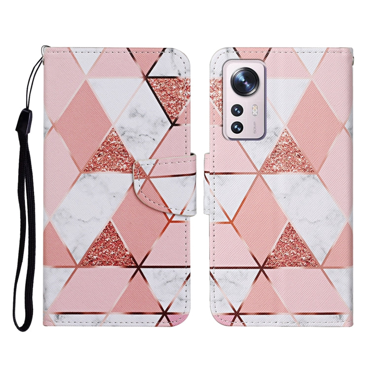 Custodia per cellulare in pelle con motivo a disegno colorato, For Xiaomi 12 Lite