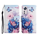 Custodia per cellulare in pelle con motivo a disegno colorato, For Xiaomi 12 Lite