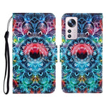 Custodia per cellulare in pelle con motivo a disegno colorato, For Xiaomi 12 Lite