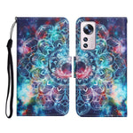 Custodia per cellulare in pelle con motivo a disegno colorato, For Xiaomi 12 Lite