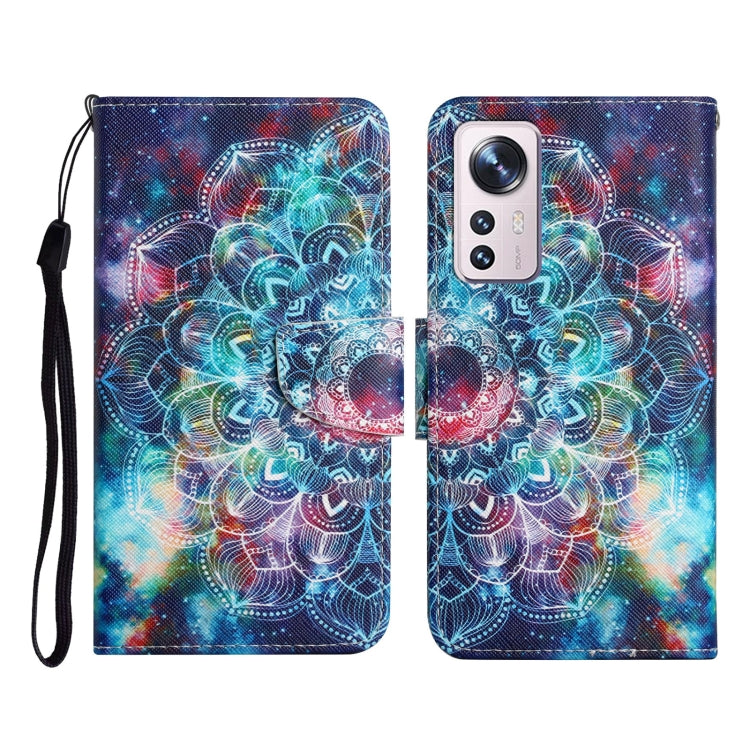 Custodia per cellulare in pelle con motivo a disegno colorato, For Xiaomi 12 Lite