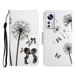 Custodia per cellulare in pelle con motivo a disegno colorato, For Xiaomi 12 Lite