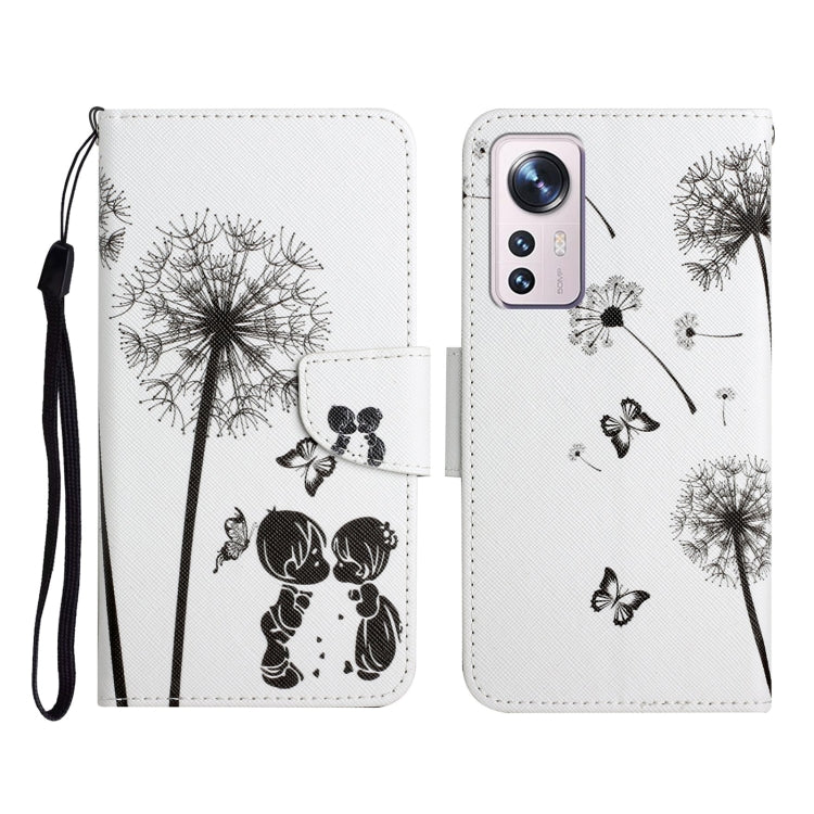 Custodia per cellulare in pelle con motivo a disegno colorato, For Xiaomi 12 Lite