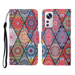 Custodia per cellulare in pelle con motivo a disegno colorato, For Xiaomi 12 Lite