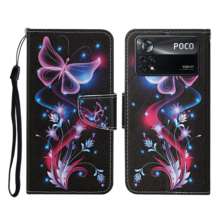 Custodia per cellulare in pelle con motivo a disegno colorato, For Xiaomi Poco X4 Pro 5G