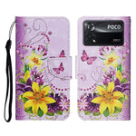 Custodia per cellulare in pelle con motivo a disegno colorato, For Xiaomi Poco X4 Pro 5G