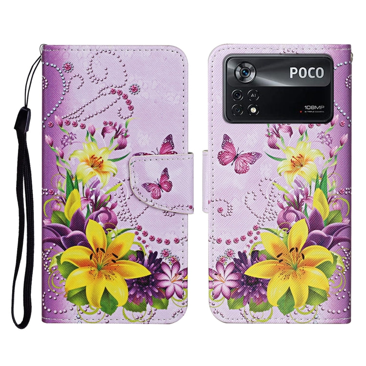 Custodia per cellulare in pelle con motivo a disegno colorato, For Xiaomi Poco X4 Pro 5G