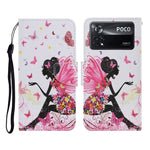 Custodia per cellulare in pelle con motivo a disegno colorato, For Xiaomi Poco X4 Pro 5G
