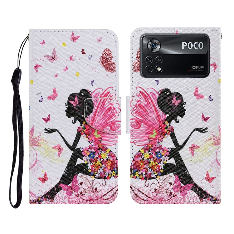 Custodia per cellulare in pelle con motivo a disegno colorato, For Xiaomi Poco X4 Pro 5G