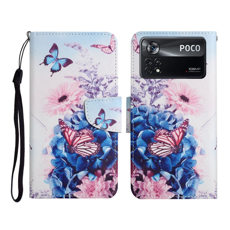 Custodia per cellulare in pelle con motivo a disegno colorato, For Xiaomi Poco X4 Pro 5G