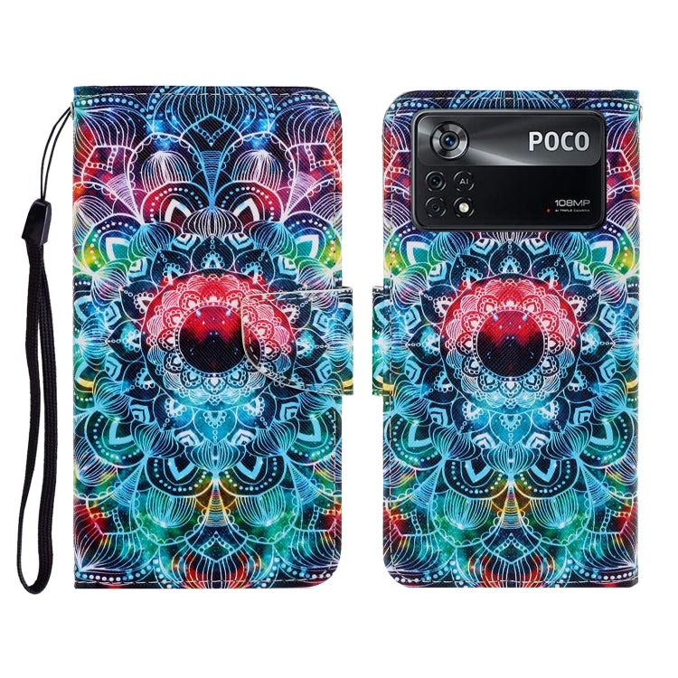 Custodia per cellulare in pelle con motivo a disegno colorato, For Xiaomi Poco X4 Pro 5G