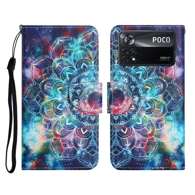 Custodia per cellulare in pelle con motivo a disegno colorato, For Xiaomi Poco X4 Pro 5G