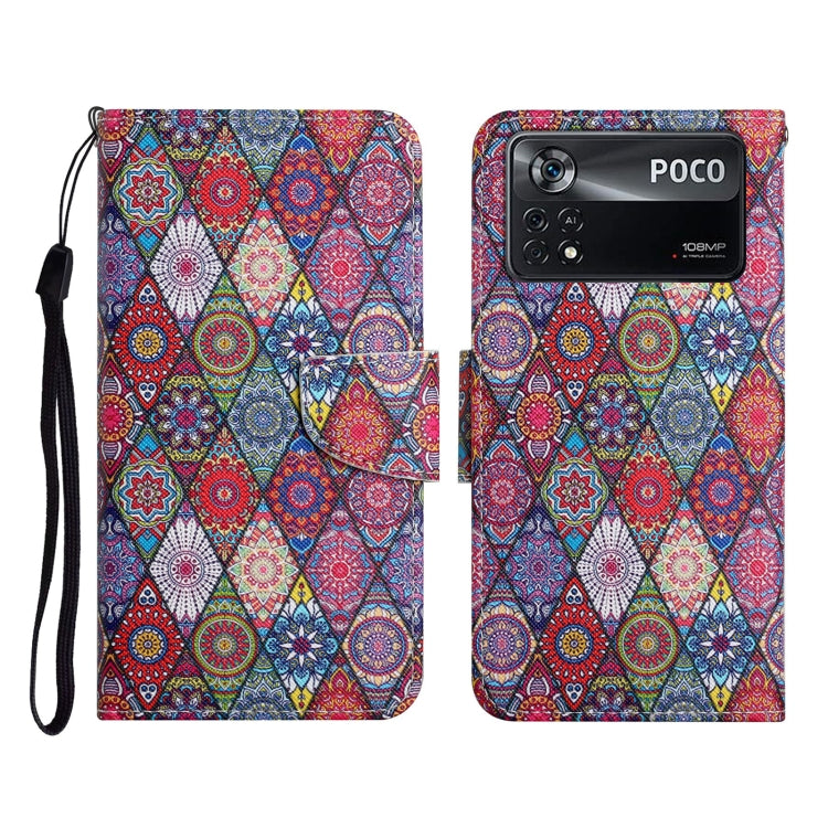 Custodia per cellulare in pelle con motivo a disegno colorato, For Xiaomi Poco X4 Pro 5G