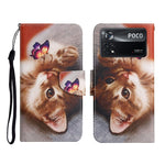 Custodia per cellulare in pelle con motivo a disegno colorato, For Xiaomi Poco X4 Pro 5G