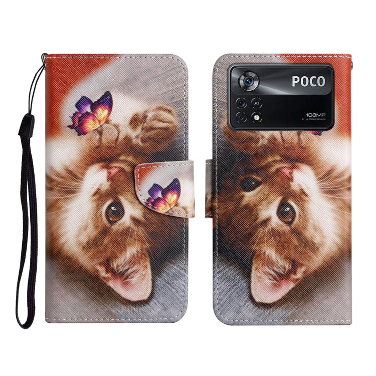 Custodia per cellulare in pelle con motivo a disegno colorato, For Xiaomi Poco X4 Pro 5G