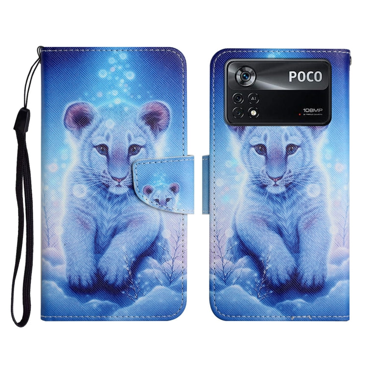 Custodia per cellulare in pelle con motivo a disegno colorato, For Xiaomi Poco X4 Pro 5G