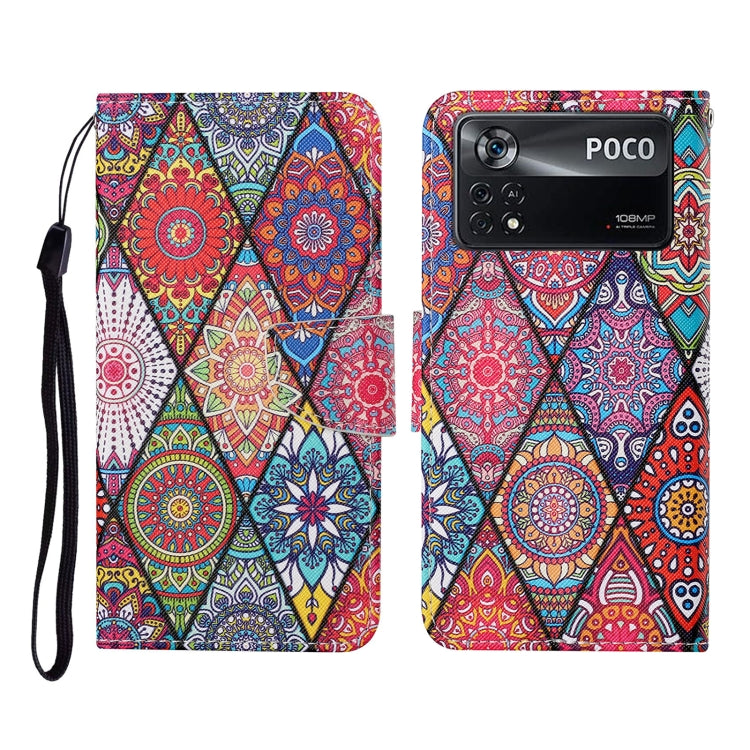 Custodia per cellulare in pelle con motivo a disegno colorato, For Xiaomi Poco X4 Pro 5G