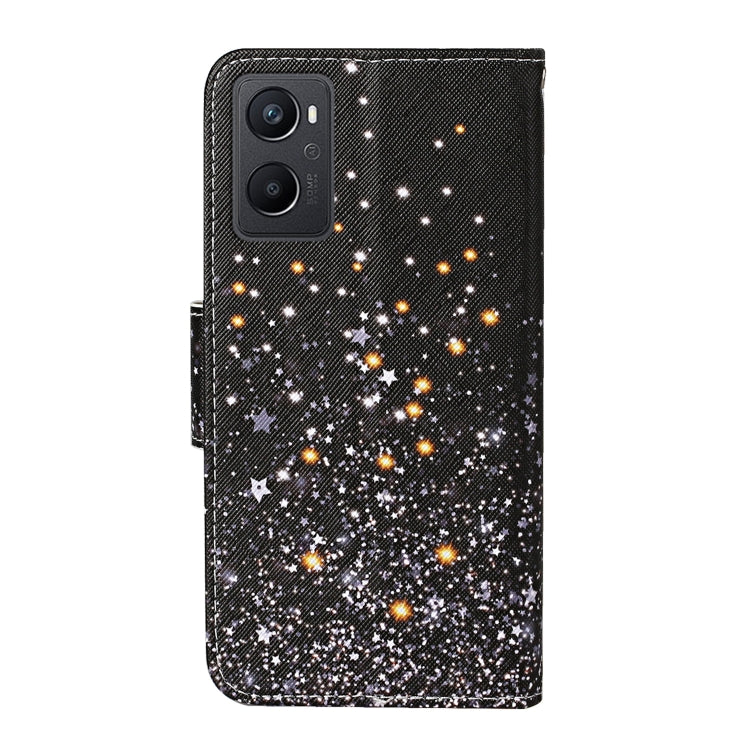 Custodia per cellulare in pelle con motivo a disegno colorato, For OPPO A96 4G / Realme 9i